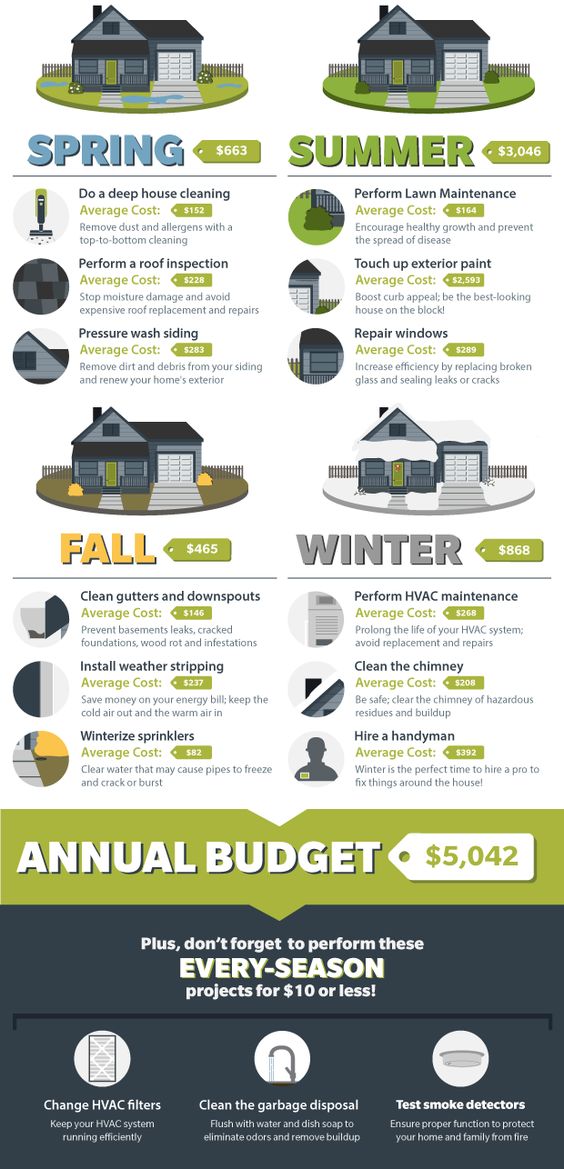 Infographic Home Improvement on a Budget